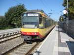 Tw 871 und der vordere Tw 8?? fuhren am 10.10.2010 als S32 nach Bruchsal-Menzingen.