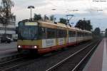 Am Morgen des 06.07.2011 fhrt Wagen 823 mit einem weiteren Triebwagen die morgendliche Verbindung von Menzingen bis nach Wrth (Rhein).