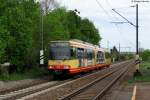 TW 816  die neue Welle  erreicht als S9 von Mhlacker nach Bruchsal seinen ersten Unterwegshalt in tisheim. Aufgenommen am 01.05.2012.