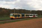 AVG ETW 893  KVV Quattro  und 848  Regio Bistro  verkehrten am 10.03.2013 auf der S31.
