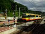 S 26154 wurde vom AVG-Disponenten am 22.06.2013 mit Tw 573 bestckt und fuhr mir in Busenbach, beim Befahren der doppelten Gleisverbindung, vor die Linse.