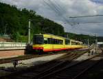 Tw 557 und sein Kollege 515 waren am 22.06.2013 fr S 30156 nach Hochstetten eingeteilt, als das Wolkenlotto sich fr mich entschied. So passiert am 22.06.2013 bei der Einfahrt in den Bahnhof Busenbach (RBUS).