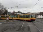 AVG 450 869 am 04.12.14 in Karlsruhe Albtalbahnhof als S4 nach Bretten 