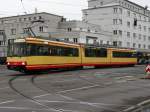 AVG Stadtbahn Wagen 555 am 04.12.14 in Karlsruhe Albtalbahnhof auf der Linie S1