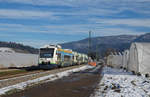 650 033 (VT006) + 650 041 (VT014) + 650 032 (VT005) als S2 88383 (Waldkirch - Freiburg(Breisgau) Hbf) am 14.02.21 bei Buchholz.