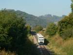 Breisgauer S-Bahn-Zug nach Freiburg (Breisgau) am 2.10.2011 in Bleibach.