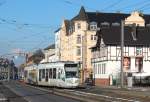 RT9 (Wagen 710) erreicht die Wendeschleife Leipziger Strasse (10.02.13).