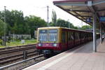 DB S-Bahn Berlin 485 091-3 als S 8062 (S8) aus Zeuthen, am 08.06.2017 in Birkenwerder.