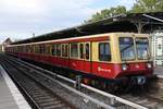 BERLIN, 17.10.2019, S47 nach Hermannstraße im Bahnhof Schöneweide