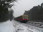 S3 nach Ostkreuz fährt in Rahnsdorf ein.