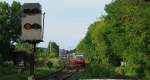 Blick vom S-Bahnhof Berlin-Nöldnerplatz Richtung Berlin-Lichtenberg mit einfahrender S75 nach Berlin-Westkreuz.

Berlin, der 24.05.2014