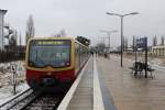 S-Bahn Berlin: S5 (BR 481/482) Strausberg Nord am 31. März 2015.