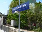 Neuer Bahnhof in Berlin Schneberg: Julius-Leber-Brcke im Bereich der Schneberger Insel an der Kolonnenstrae.