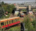 Viergleisig -     S-Bahnhof Bornholmer Straße im Berliner Norden.