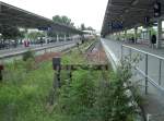 Ahrensfelde, (S7-Endstation und Regionalbahn OE25), S-Bahn, Bahnsteige und Prellbcke (02.06.2012)