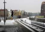 Ausfahrt eines Zuges der Berliner S-Bahn aus der neuen Ringbahnhalle in  Ostkreuz  Richtung Norden. 13.12.2012