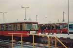 Streckenerffnung Potsdam - Berlin nach der Wende. Aufgenommen am 01.04.1992 Bahnhof Potsdam Stadt.