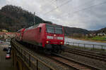 146 016 zog am 03.01.2025 S 31729 von Meißen nach Schöna.