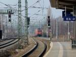 Ausfahrende S-Bahn in Richtung Dresden HBF/Meissen mit 5 Minuten Versptung.