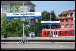 Einfahrende S-Bahn Hamburg In den S-Bahnhof Altona(Tief)15.07.07