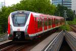 DB S-Bahn Hamburg 490 606 am 16.07.25 in Hamburg Dammtor vom Bahnsteig aus fotografiert