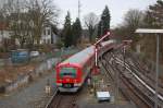 BR 474 verlsst den Bahnhof Blankenese stadteinwrts 31.01.09