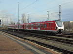 Ein Triebzug 490 603 - 8 der S - Bahn Hamburg, abgestellt am Dresdner Hauptbahnhof.