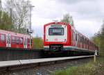 Zugbegegnung am Hamburger S-Bahnhof  Diebsteich .