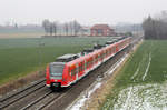 DB Regio 424 008 (Nachschuss) + 424 035 (führend)  als S 1  Minden - Haste // Bei Achum // 29.