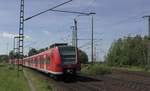 Ein Triebwagen der S-Bahn Hannover fährt am 02.06.2019 aus Lehrte in Richtung Hannover.