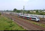 1442 ??? (Bombardier Talent 2) der S-Bahn Mitteldeutschland (MDSB II | DB Regio Südost) als S 37713 (S7) von Halle-Nietleben nach Halle(Saale)Hbf Gl.