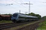 1442 701-7 fr die S-Bahn Mitteldeutschland auf einer Probefahrt in Satzkorn und fuhr nach Hennigsdorf(Berlin) weiter. 16.05.2013