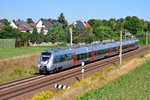 1442 801 als S-Bahn S2 von Dessau nach Leipzig-Connewitz, bei Zschortau am 31.08.2016.