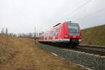 S-Bahn München 423 244-3 am 16.01.22 in Hanau Rauschwald