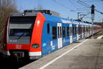 S Bahn von Ebersberg kommend erreicht Zorneding am 27.03.17.