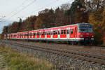 420 478 der S-Bahn München am 2.11.25 bei Eglharting.