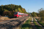 442 727 als S3 39358 von Neumarkt (Oberpf) nach Nürnberg Hbf bei Postbauer-Heng, 11.10.2018