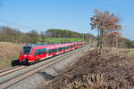 442 747 als S4 39442 von Nürnberg Hbf nach Ansbach bei Ansbach, 29.03.2019