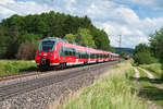 442 724 als S3 39352 (Neumarkt (Oberpf) - Nürnberg Hbf) bei Postbauer-Heng, 21.06.2019