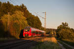 442 747 als S3 39378 (Neumarkt (Oberpf) - Nürnberg Hbf) bei Postbauer-Heng, 27.06.2019