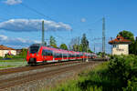 442 228 als S1 (Hartmannshof - Bamberg) bei Hirschaid, 29.05.2020