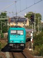 RBSAF 185 634-3 schiebt S 39328 nach Nrnberg Hbf., S-Bahn Nrnberg, Linie S3 Neumarkt - Nrnberg Hbf., fotografiert bei der Ausfahrt Nrnberg-Dutzendteich am 24.09.2011 