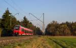 442 746 als S1 nach Bamberg kurz vor dem Erreichen des Zielbahnhofs (29.03.2014)