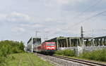 143 336 mit S 39626 (Altdorf (b Nürnberg) - Roth) am 23.05.2019 bei Nürnberg-Eibach