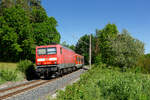 143 214 mit S2 (Roth - Altdorf) bei Feucht-Moosbach, 19.05.2020