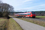 442 264 DB Regio als S3 (Nürnberg Hbf - Neumarkt (Oberpf)) bei Pölling, 04.02.2021