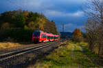 442 248 DB Regio als S3 (Neumarkt (Oberpf) - Nürnberg Hbf) bei Postbauer-Heng, 14.11.2021