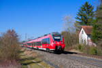 442 252 DB Regio als S3 39341 (Nürnberg Hbf - Neumarkt (Oberpf)) bei Postbauer-Heng, 28.02.2022