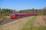442 240 DB Regio als S 39317 (N�rnberg Hbf - Neumarkt (Oberpf) bei Mimberg, 22.03.2022

