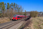 442 237 DB Regio als S 39321 (N�rnberg Hbf - Neumarkt (Oberpf)) bei Mimberg, 22.03.2022

